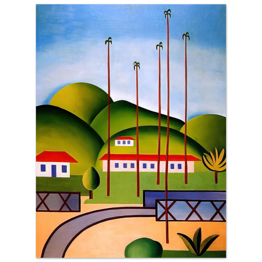 Tarsila do Amaral - Palm Trees  75x100 cm / 30x40inches Fine Art Poster