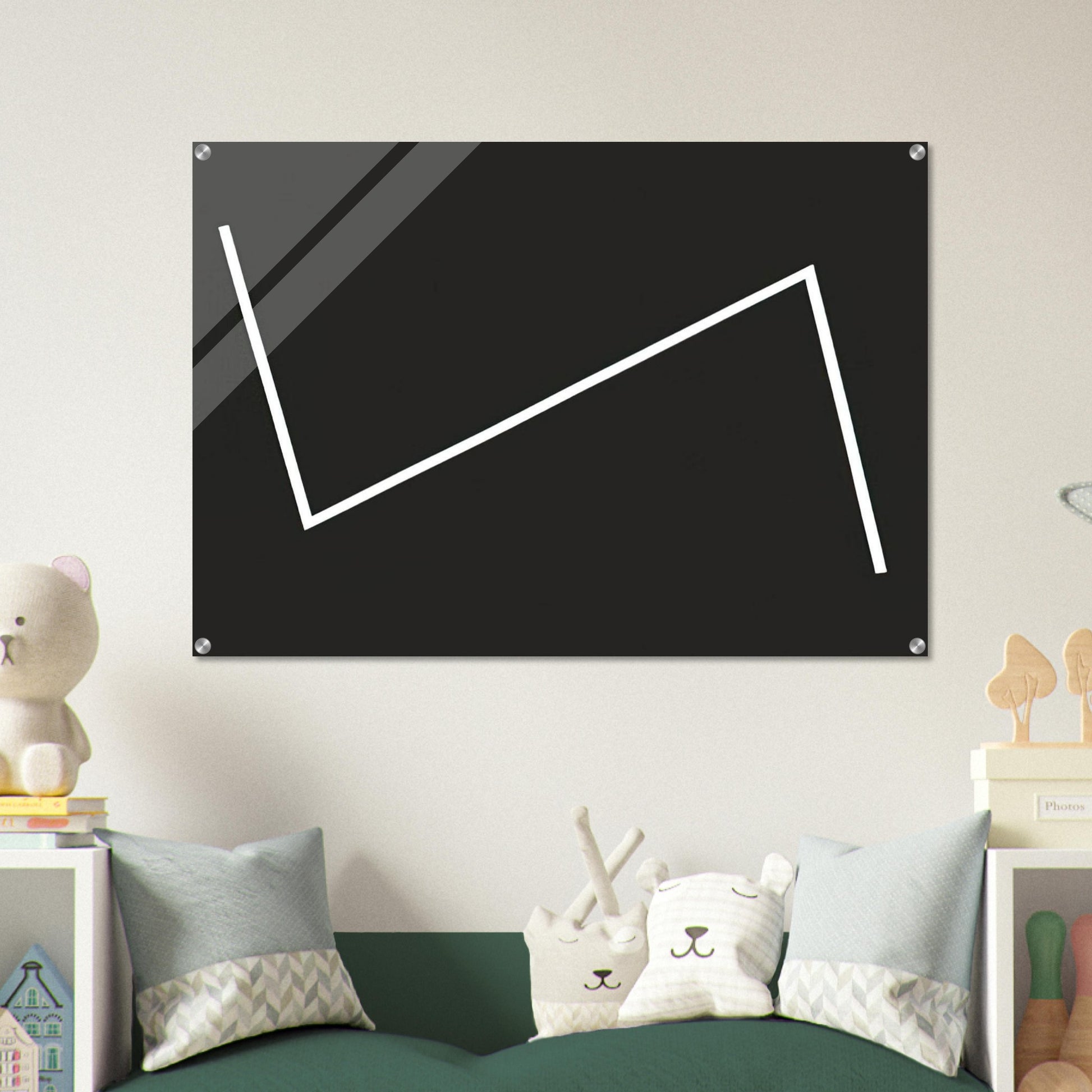 Yesterday - 1987 - Carmen Herrera Acrylic Print - 70x100 cm / 28x40″ inches | Carmen Herrera Wall Art | Carmen Herrera Prints