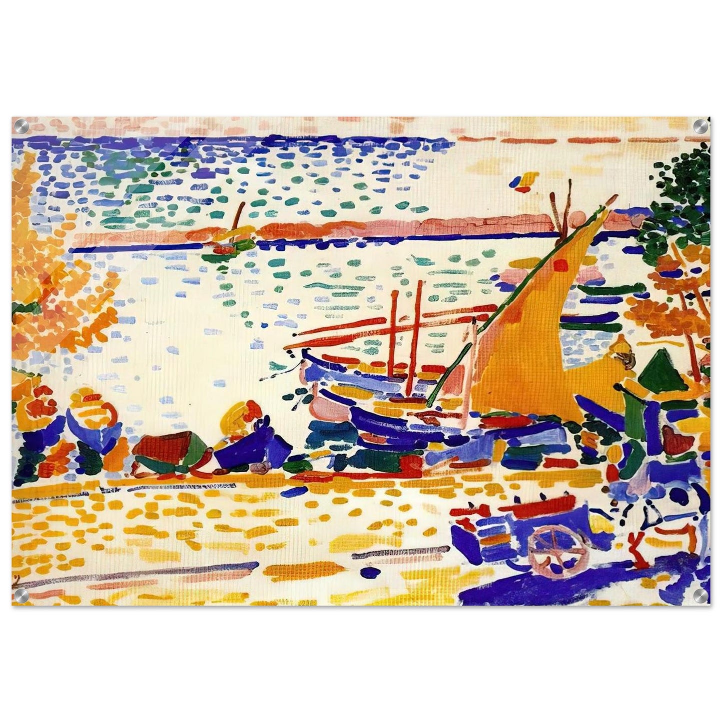 THE PORT OF COLLIOURE 1905 1 - Andre Derain Acrylic Print - 70x100 cm / 28x40″ inches