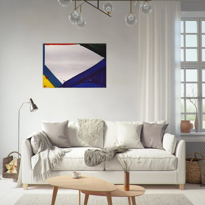 Untitled  Edge  - Sam Francis Brushed Aluminum Print - 70x100 cm / 28x40 inches | Sam Francis Aluminum Print | Sam Francis Prints