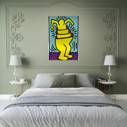 UNTITLED 1989 - Keith Haring Brushed Aluminum Print - 70x100 cm / 28x40 inches | Keith Haring Aluminum Print | Keith Haring Prints