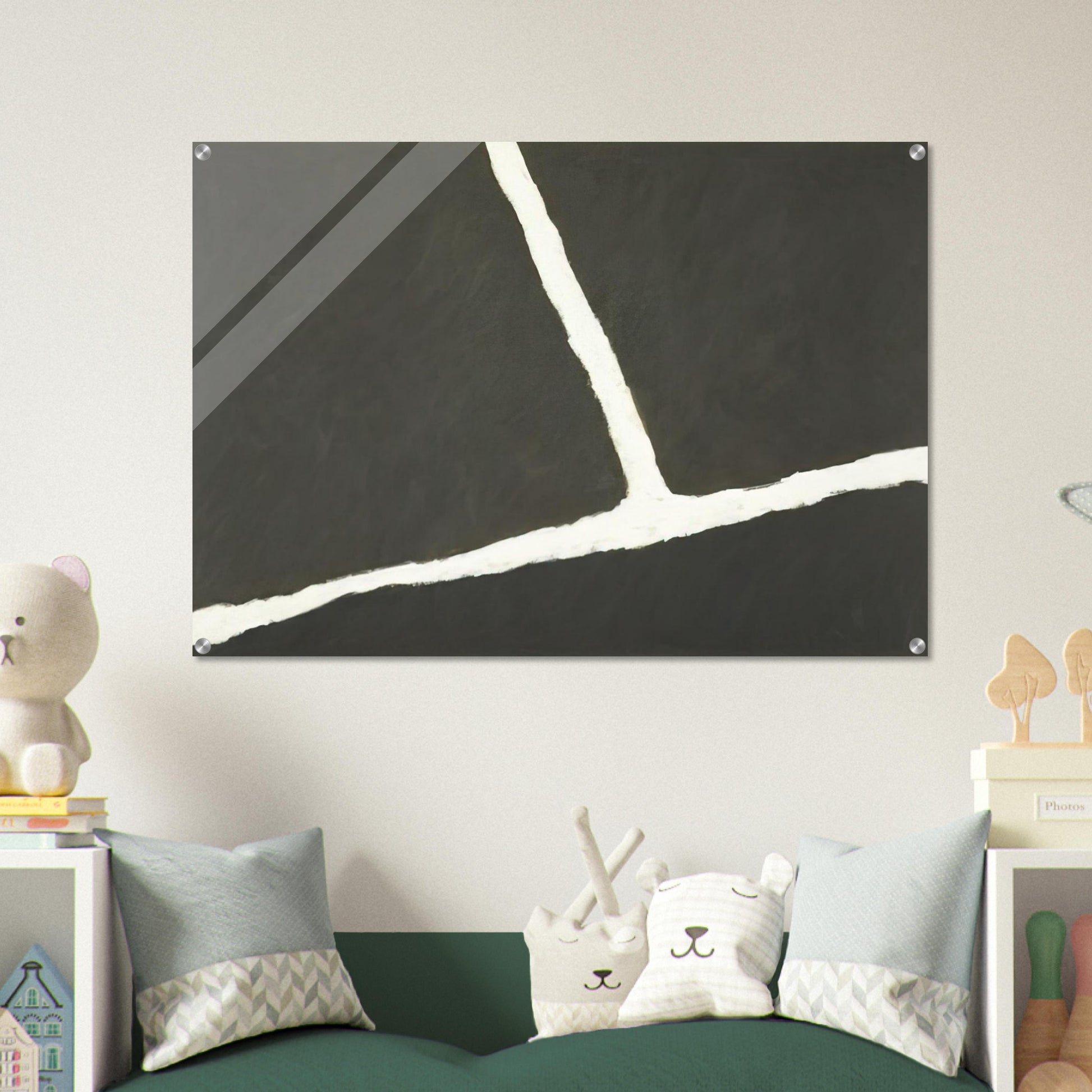 Krijtlijnen HV - 1977 - Raoul De Keyser Acrylic Print - 70x100 cm / 28x40″ inches