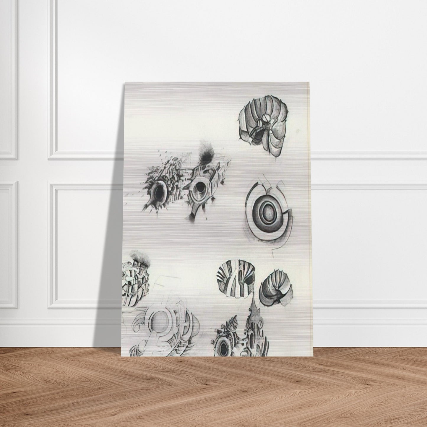 UNTITLED 1961 1 - Lee Bontecou Brushed Aluminum Print - 70x100 cm / 28x40 inches | Lee Bontecou Aluminum Print | Lee Bontecou Prints