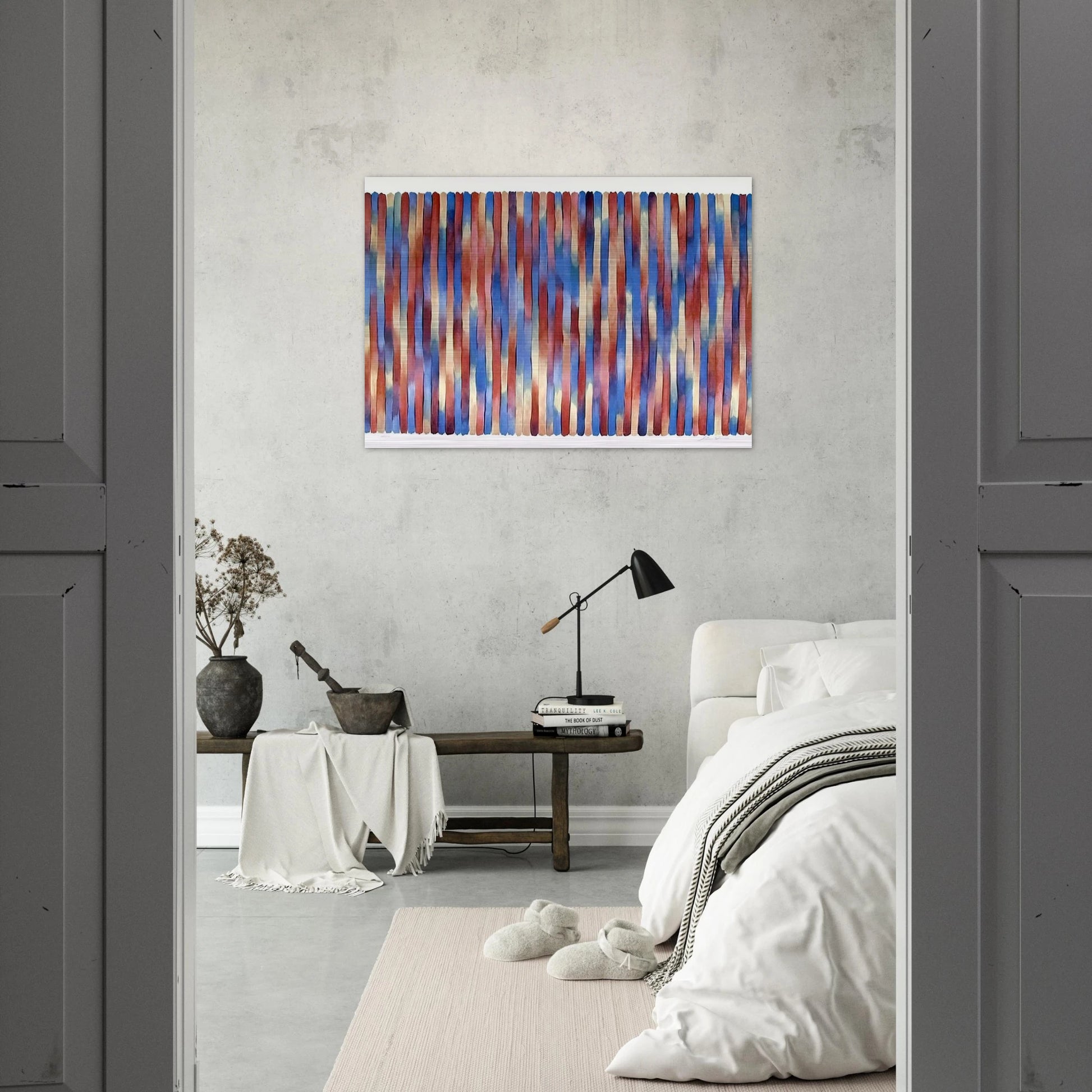 Banjo - 1981 - Gene Davis Brushed Aluminum Print - 70x100 cm / 28x40 inches | Gene Davis Aluminum Print | Gene Davis Prints
