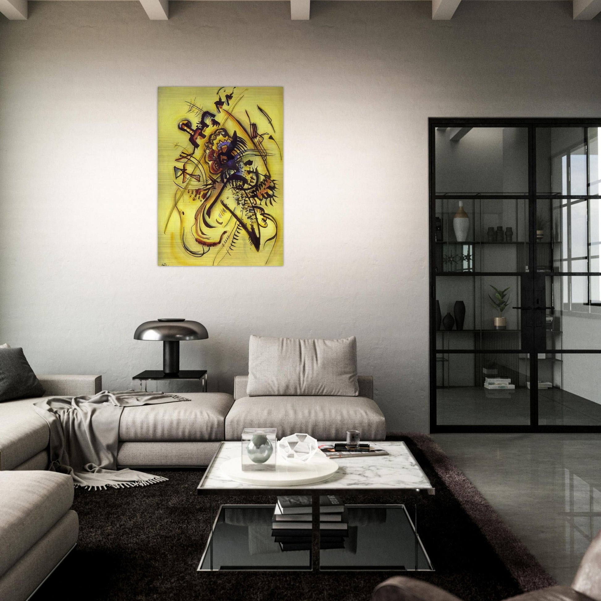 TO THE UNKNOWN VOICE 1916 - Wassily Kandinsky Brushed Aluminum Print - 70x100 cm / 28x40 inches | Wassily Kandinsky Aluminum Print | Wassily Kandinsky Prints