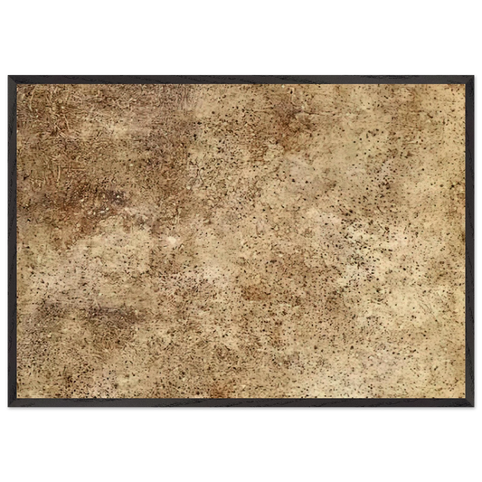 EARTH S MANTLE - Jean Dubuffet 70x100 cm / 28x40 inches Framed Art Print – Black Wooden Frame