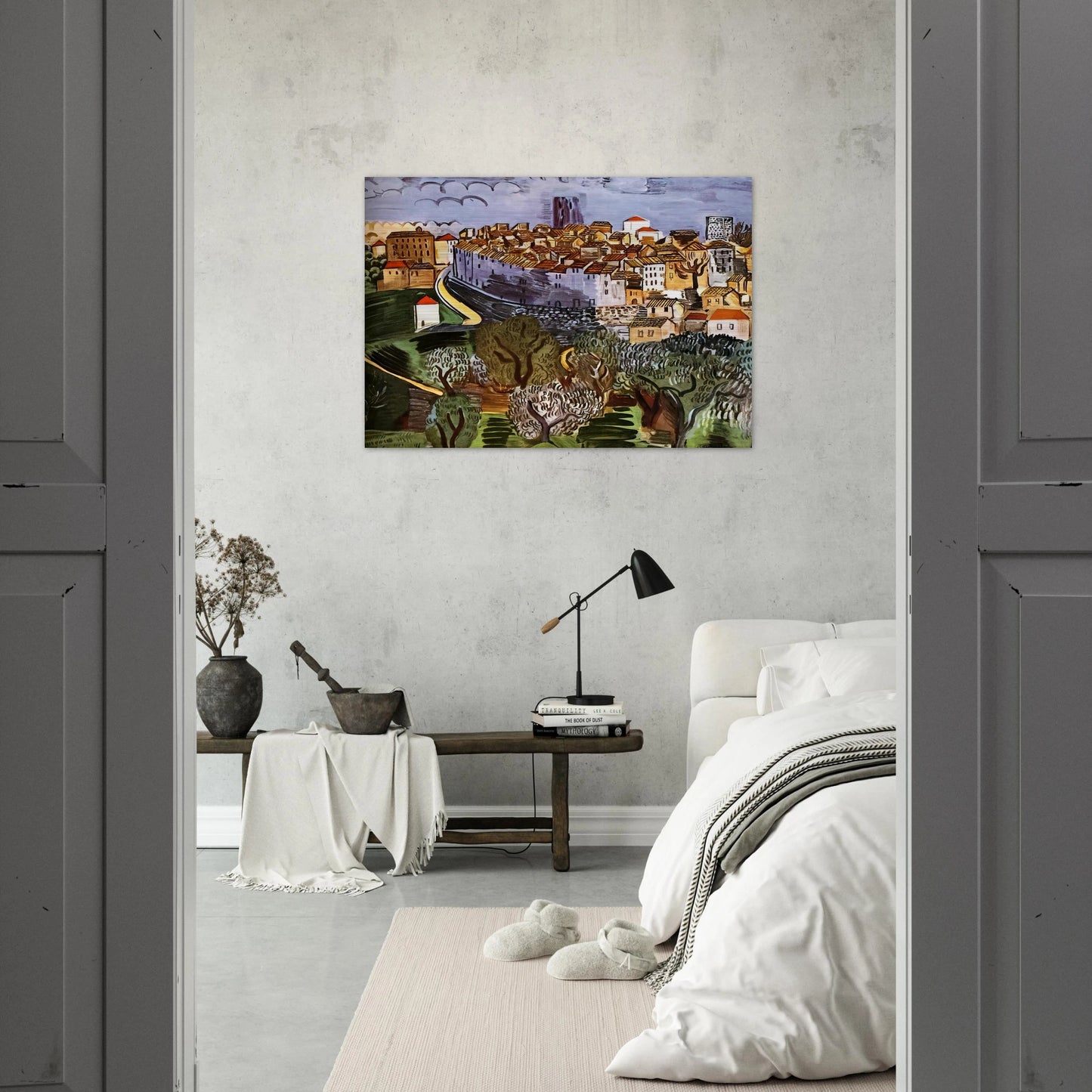 VENCE 1923 - Raoul Dufy Brushed Aluminum Print - 70x100 cm / 28x40 inches | Raoul Dufy Aluminum Print | Raoul Dufy Prints
