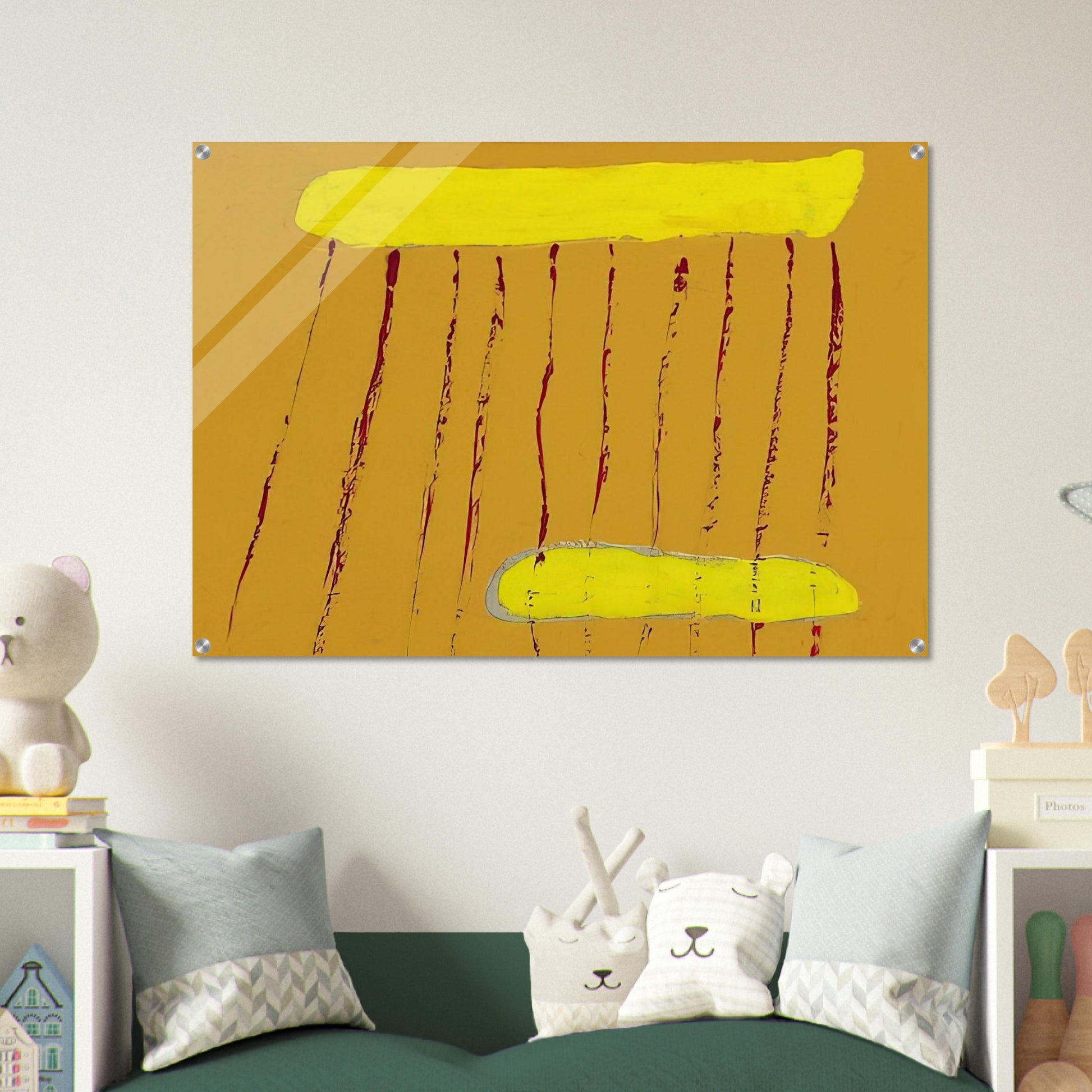 Red Rain - 1967 - Forrest Bess Acrylic Print - 70x100 cm / 28x40″ inches