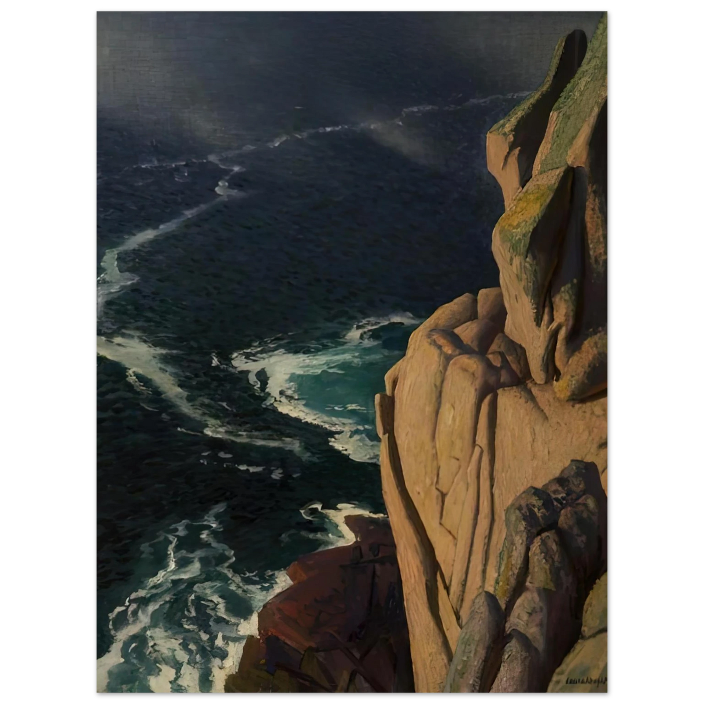 Laura Knight - THE CRUEL SEA 1967  75x100 cm / 30x40inches Fine Art Poster