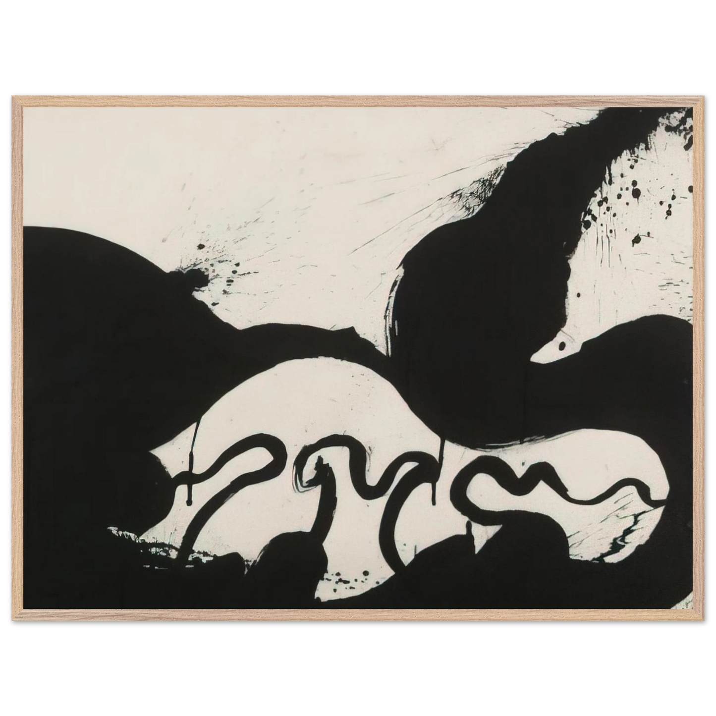 Helen Frankenthaler - Untitled - 1973 Wall art - 15x20 cm / 6x8 inches - Premium Wooden Framed Poster With Fine Art Paper-canvas - Wood frame