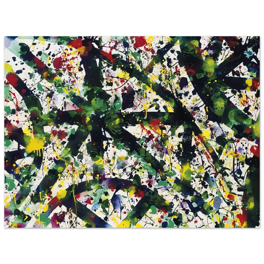Sam Francis - Green Buddha  75x100 cm / 30x40inches Fine Art Poster