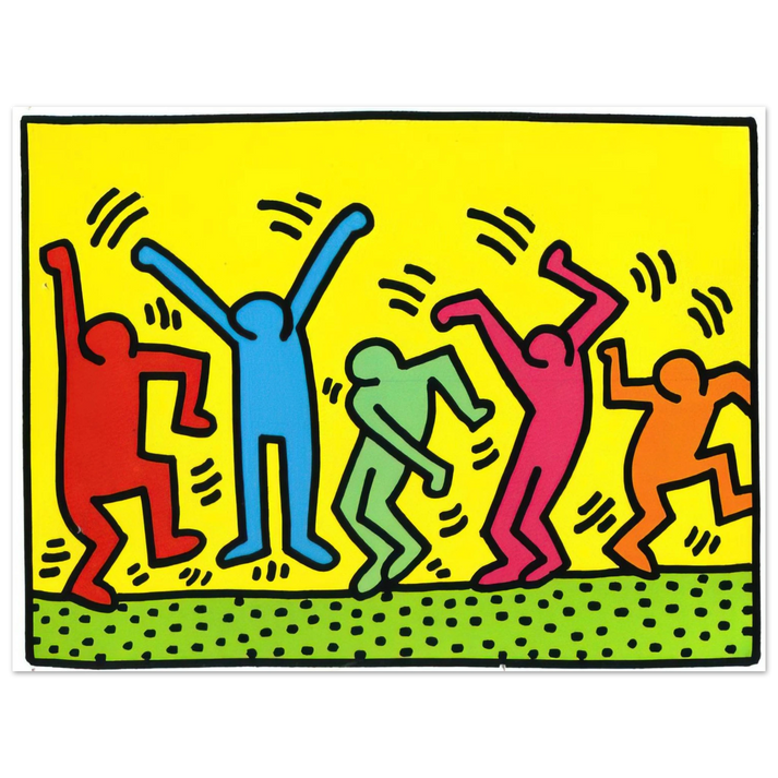 Keith Haring - UNTITLED DANCE 1987  75x100 cm / 30x40inches Fine Art Poster