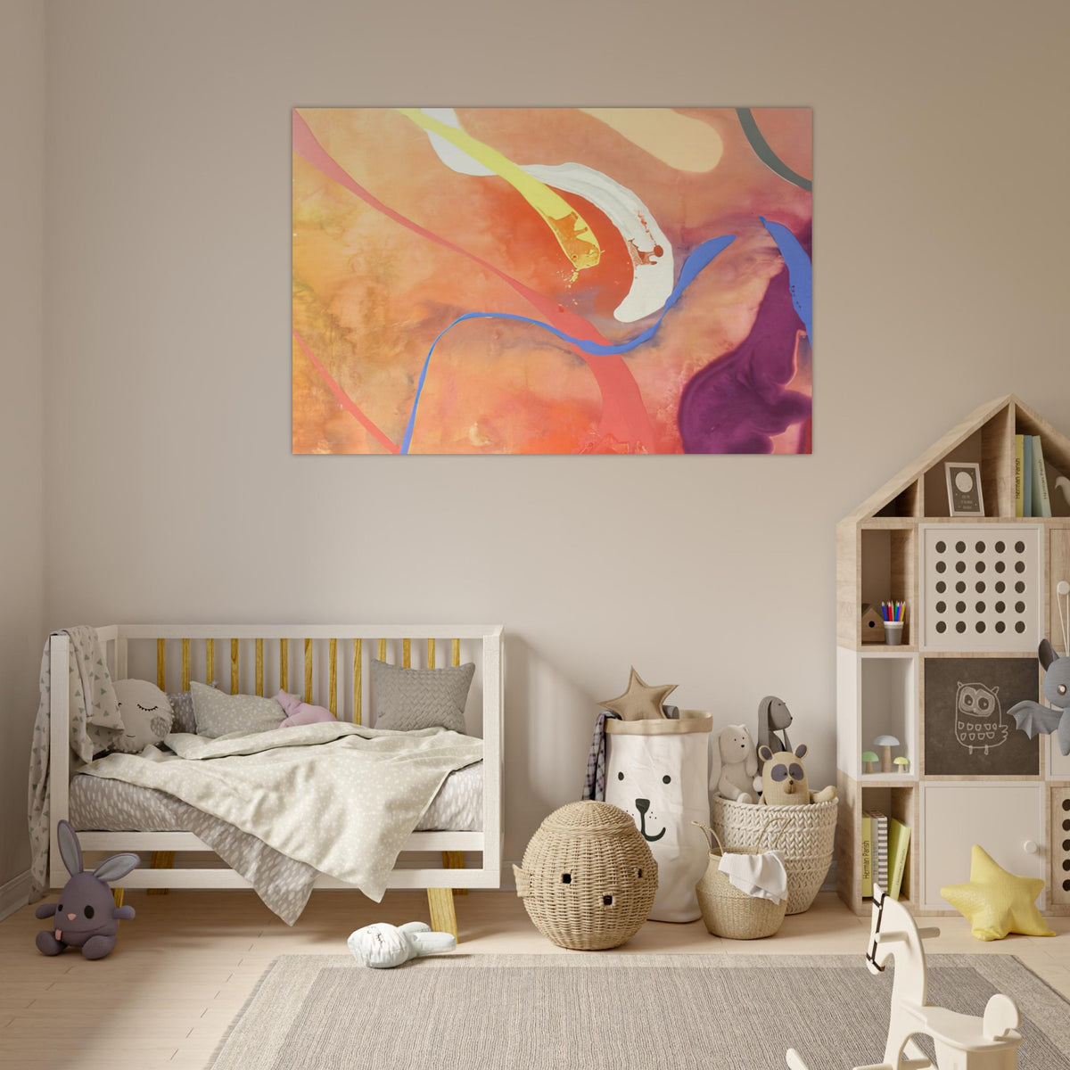 For Becky - 1969 - Ronnie Landfield Art Prints - 100x150 cm / 40x60″ inches | Ronnie Landfield Poster | Ronnie Landfield Prints