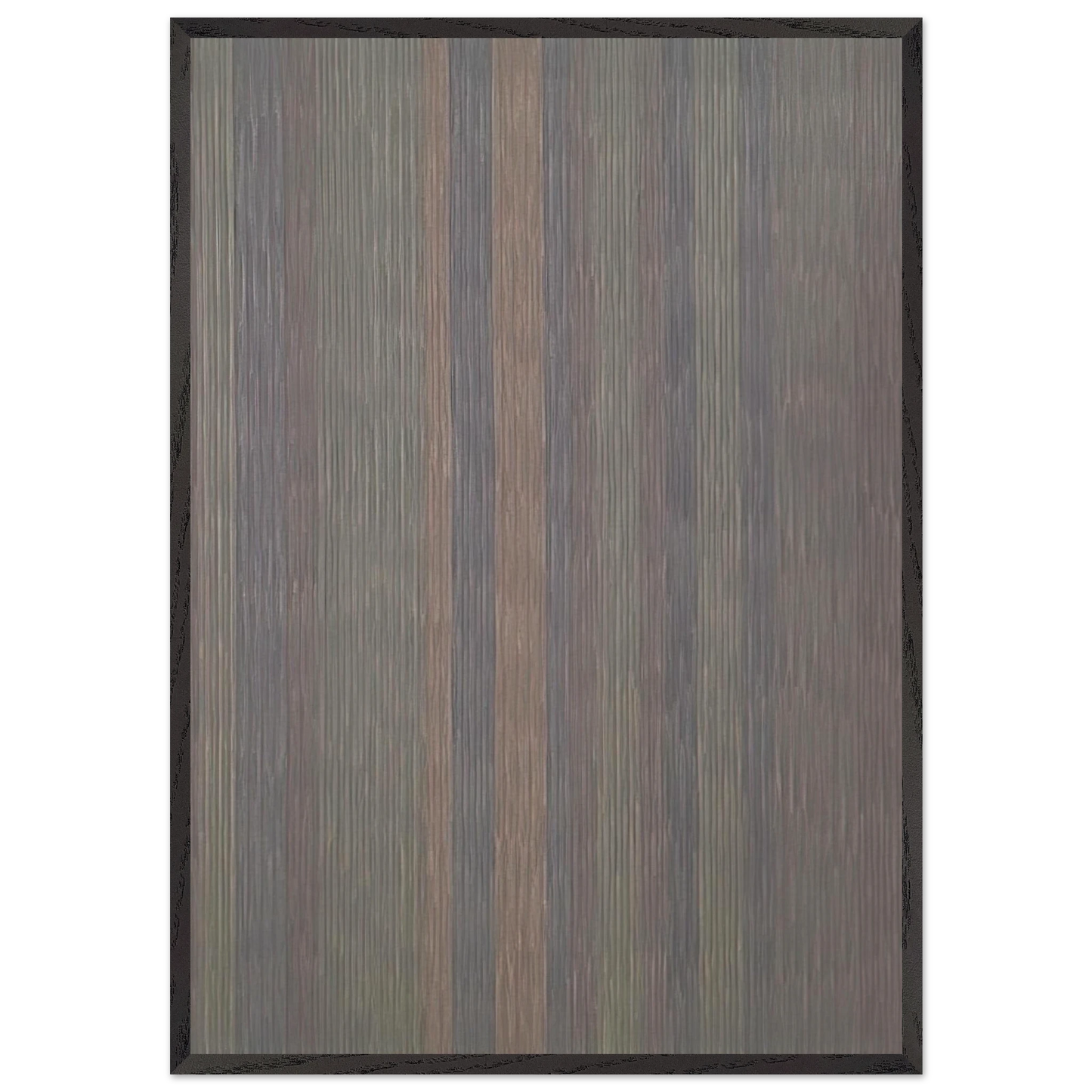 Pocahontas - 1978 - Gene Davis 70x100 cm / 28x40 inches Framed Art Print – Black Wooden Frame