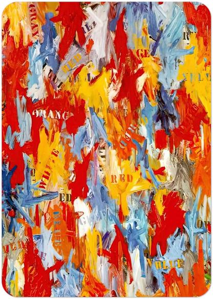 FALSE START 1959 By Jasper Johns Pack of 10 Post Cards | Jasper Johns Post Cards | A6 (10.5 x 14.8 cm) - 4.1 x 5.8 inches