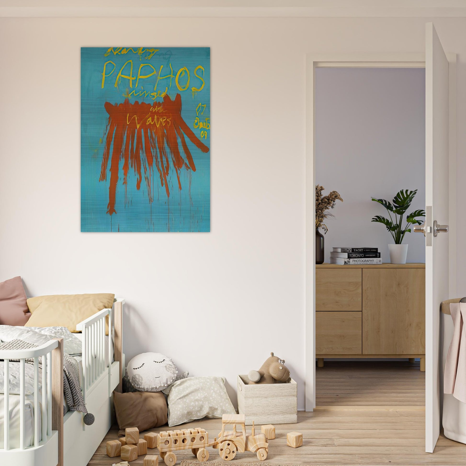 Leaving Paphos Ringed With Waves IV - Cy Twombly Brushed Aluminum Print - 70x100 cm / 28x40 inches | Cy Twombly Aluminum Print | Cy Twombly Prints