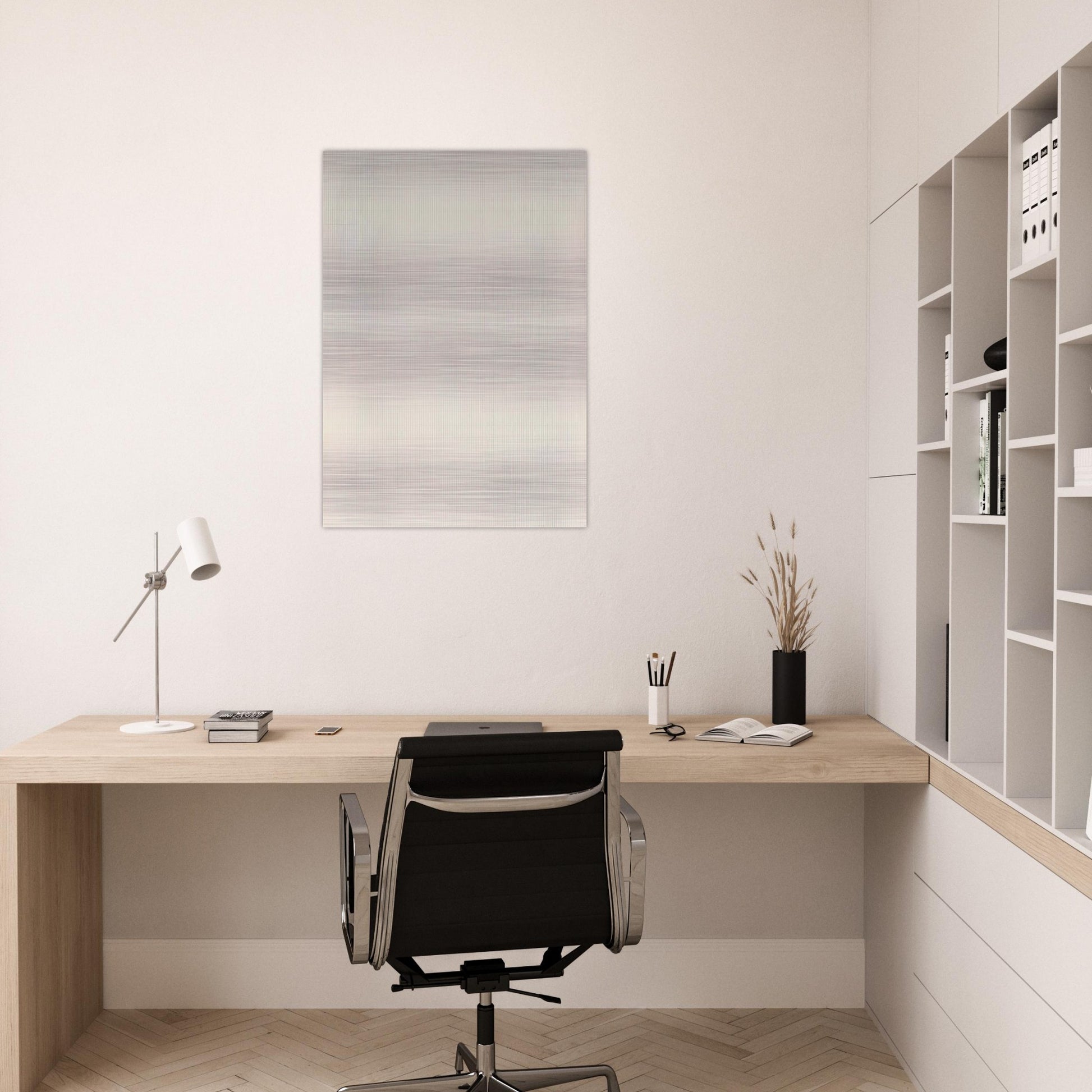 The Peach - Agnes Martin Brushed Aluminum Print - 70x100 cm / 28x40 inches | Agnes Martin Aluminum Print | Agnes Martin Prints