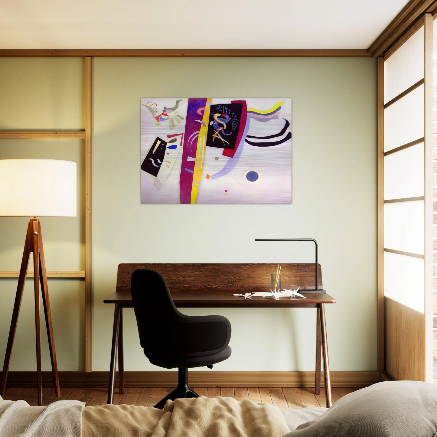ORANGE VIOLET 1935 - Wassily Kandinsky Brushed Aluminum Print - 70x100 cm / 28x40 inches | Wassily Kandinsky Aluminum Print | Wassily Kandinsky Prints