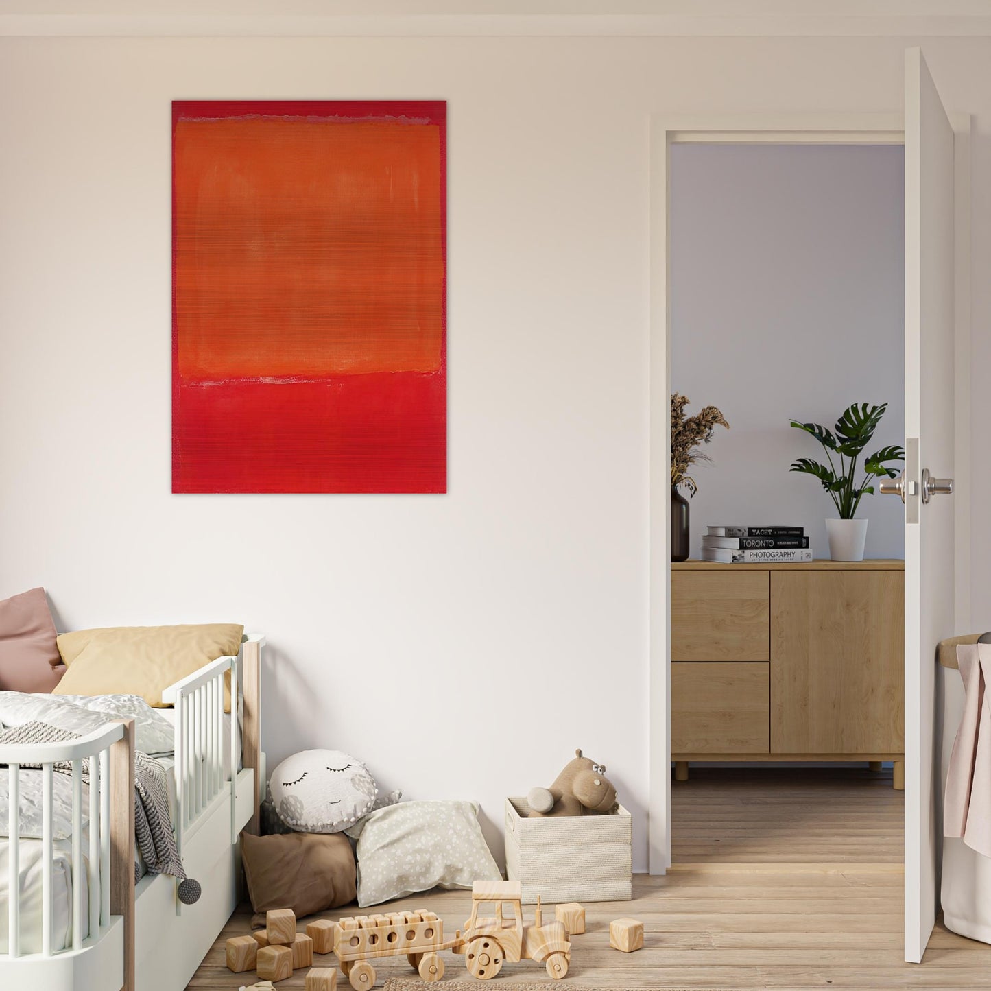 Ochre and Red on Red - 1957 - Mark Rothko Brushed Aluminum Print - 70x100 cm / 28x40 inches | Mark Rothko Aluminum Print | Mark Rothko Prints