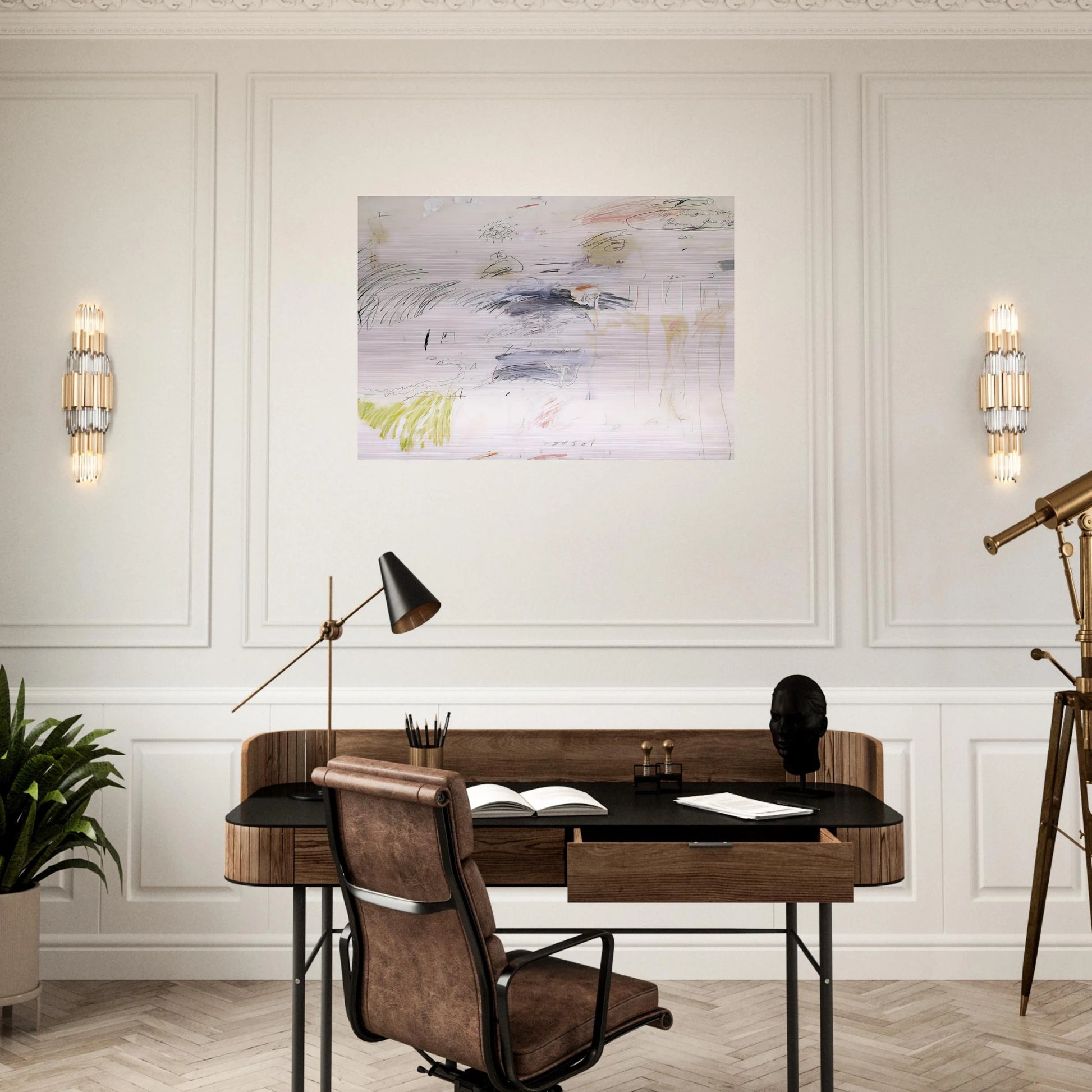 Untitled, Rome - Cy Twombly Brushed Aluminum Print - 70x100 cm / 28x40 inches | Cy Twombly Aluminum Print | Cy Twombly Prints