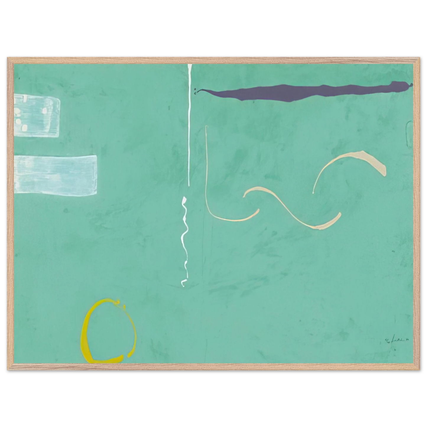Helen Frankenthaler - Tahiti - 1989 Wall art - A2 (42 x 59.4  cm) - Fine Art Poster-canvas - -
