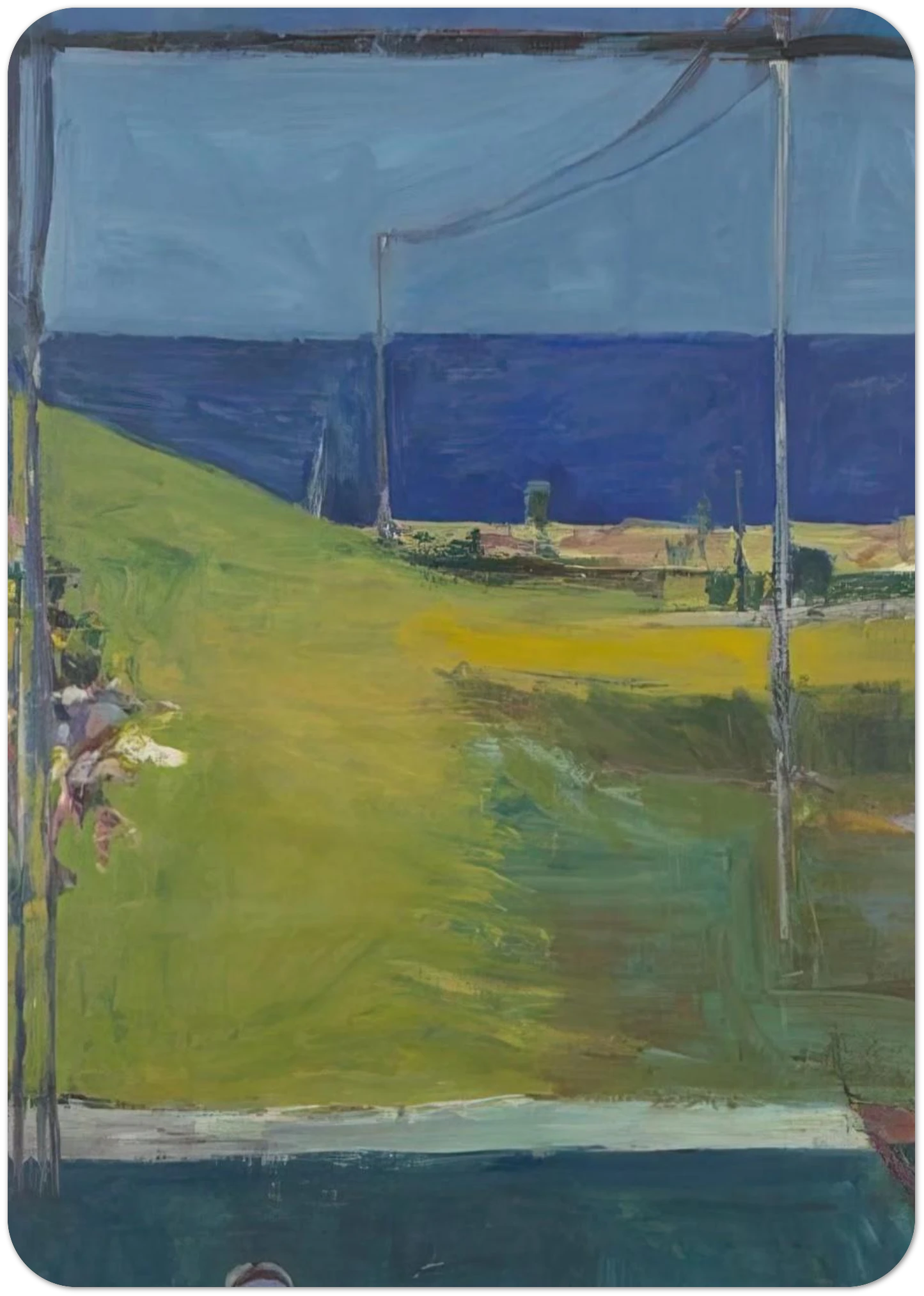 Ocean from a Window By Richard Diebenkorn Pack of 10 Post Cards | Richard Diebenkorn Post Cards | A6 (10.5 x 14.8 cm) - 4.1 x 5.8 inches