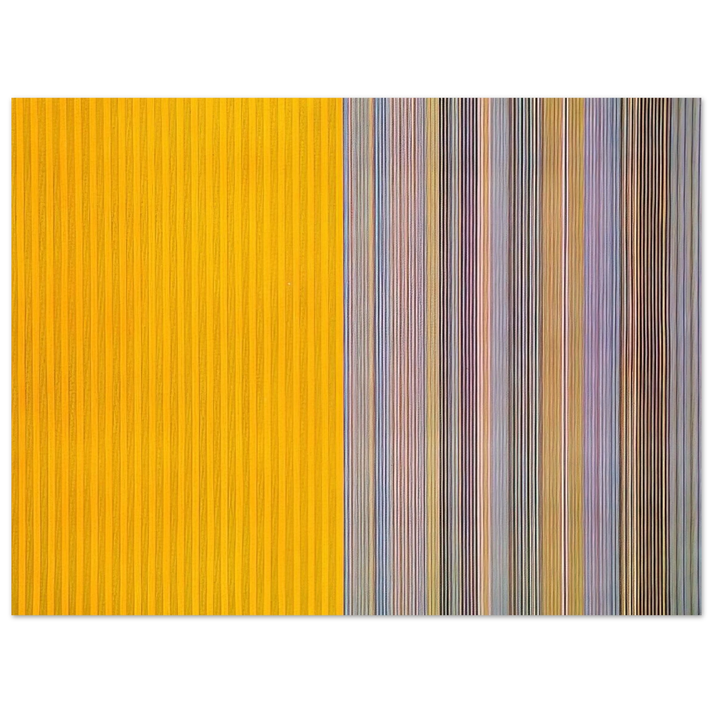 Gene Davis - Half Lemon - 1969  75x100 cm / 30x40inches Fine Art Poster