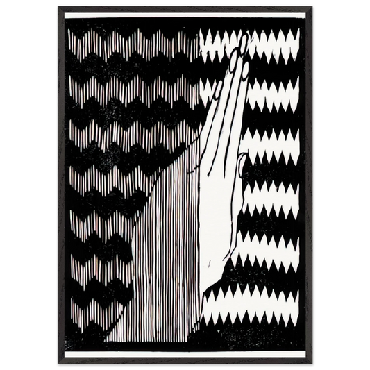 ESCHER 6 - MC Escher 70x100 cm / 28x40 inches Framed Art Print – Black Wooden Frame | Maurits Cornelis Escher Prints