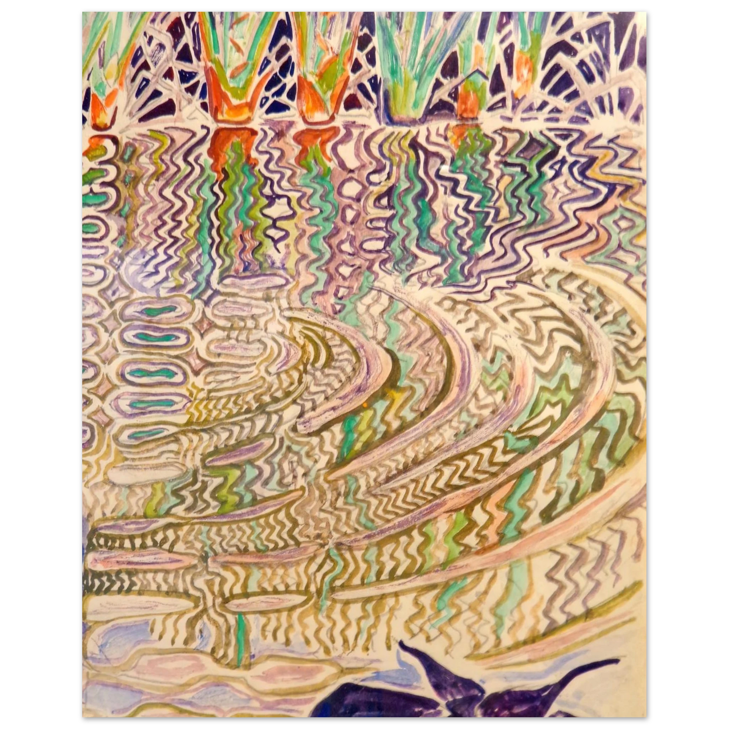 Walter Inglis Anderson - Walter Anderson Wall art - 70x70 cm / 28x28 inches - Premium Wooden Framed Poster With Fine Art Paper-canvas - Wood frame