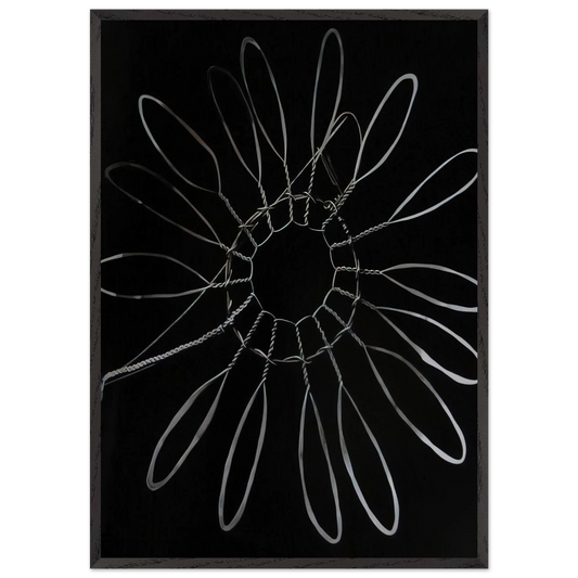 BROOCH 1936 - Alexander Calder 70x100 cm / 28x40 inches Framed Art Print – Black Wooden Frame