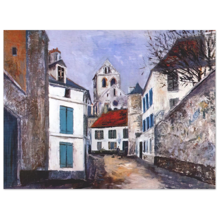 Maurice Utrillo - VILLAGE STREET  75x100 cm / 30x40inches Fine Art Poster