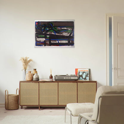 RECLINING FIGURE II - Frank Auerbach Brushed Aluminum Print - 70x100 cm / 28x40 inches | Frank Auerbach Aluminum Print | Frank Auerbach Prints