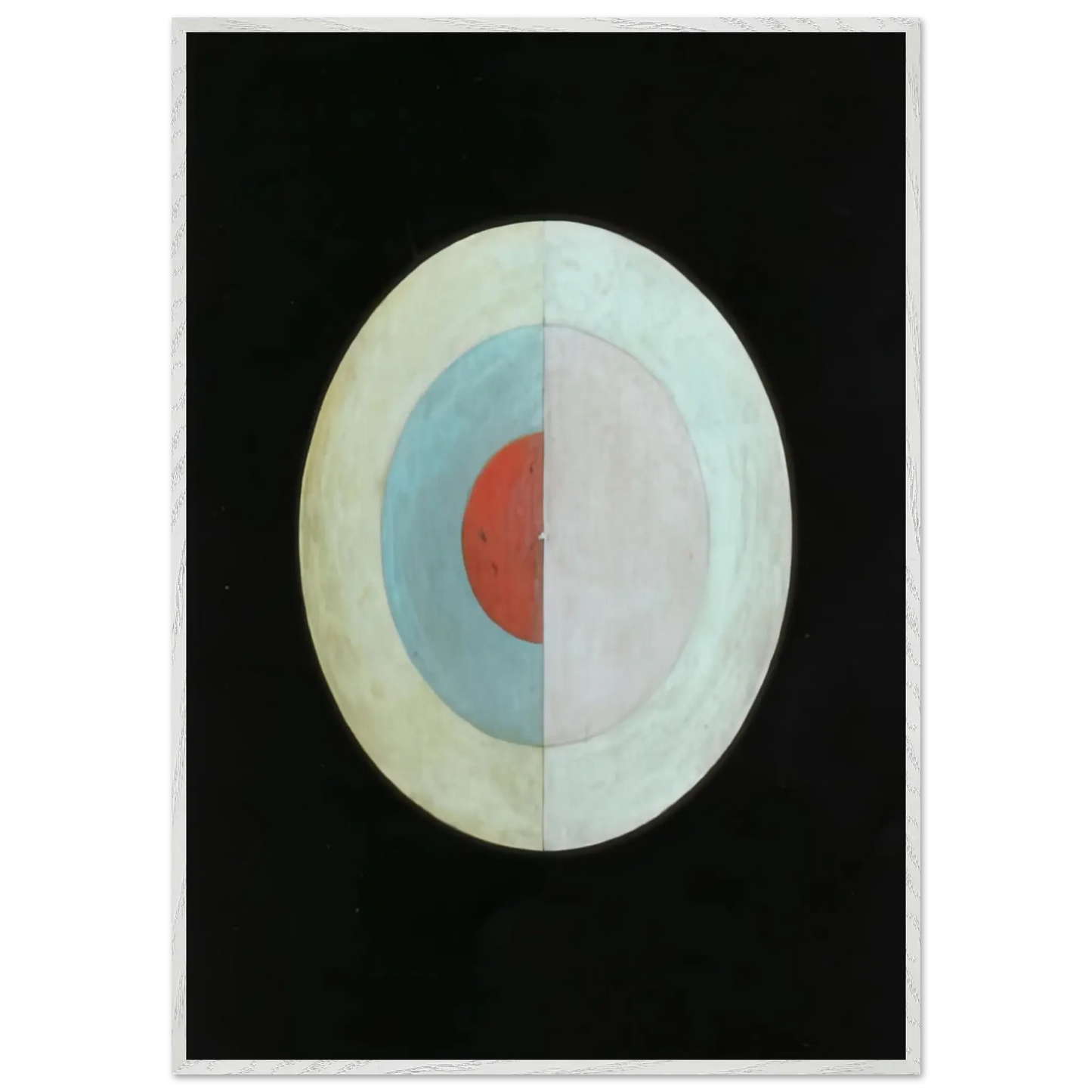Hilma af Klint - THE SWAN NO 16 1915 Wall art - 27x35 cm / 11x14 Inches - Premium Wooden Framed Poster With Fine Art Paper - Wood frame