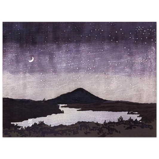 Neil Welliver - Night Scene - 1982  75x100 cm / 30x40inches Fine Art Poster