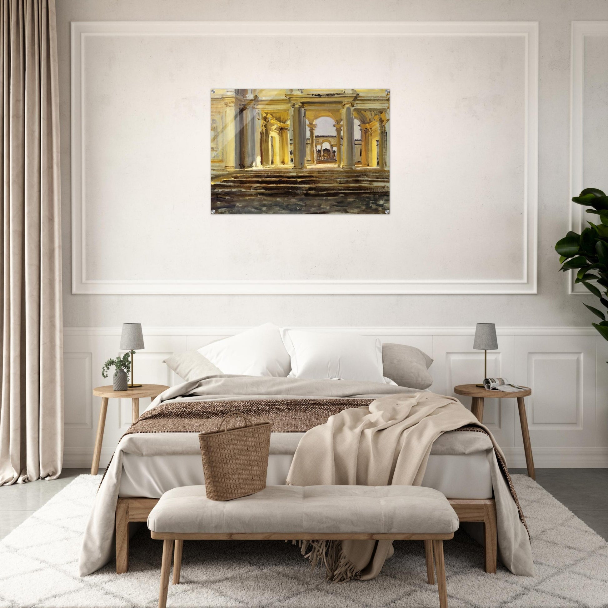 Villa Papa Giulla - John Singer Sargent Acrylic Print - 70x100 cm / 28x40″ inches