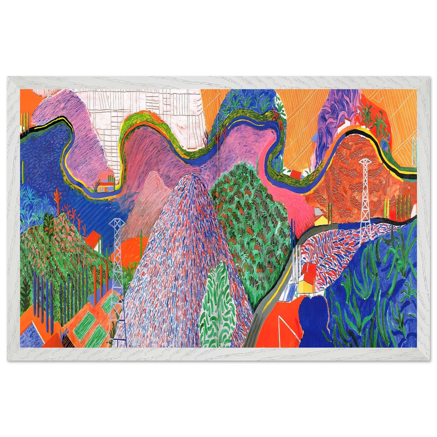 David Hockney - David Hockney Wall art - 70x100 cm / 28x40 inches - Fine Art Poster-canvas - -