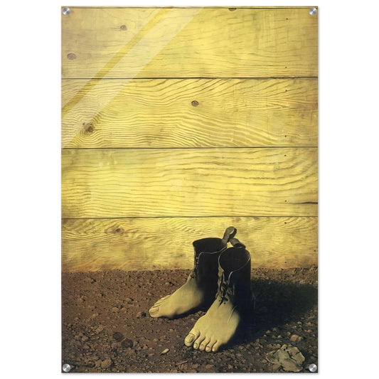 THE RED MODEL 1934 - Rene Magritte Acrylic Print - 70x100 cm / 28x40″ inches