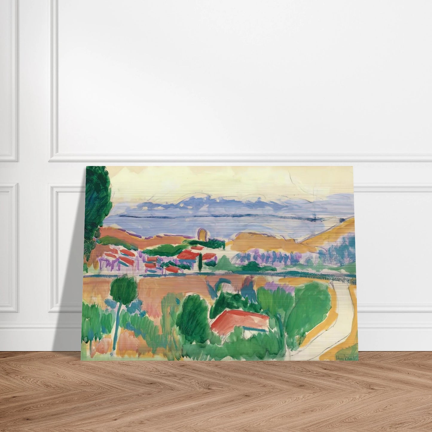 VUE DE COLLIOURE 1906 - Henri Matisse Brushed Aluminum Print - 70x100 cm / 28x40 inches | Henri Matisse Aluminum Print | Henri Matisse Prints