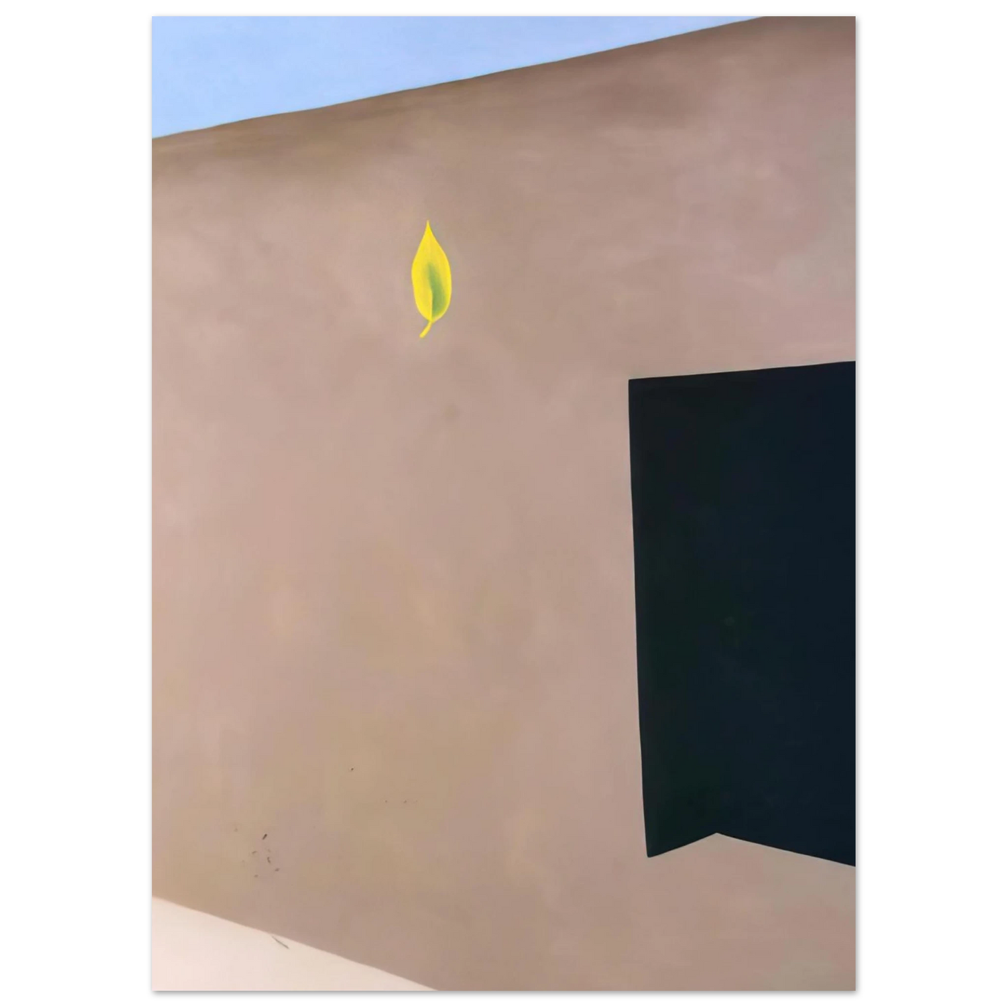 Georgia O'Keeffe - Patio Door with Green Leaf Fine Art Poster