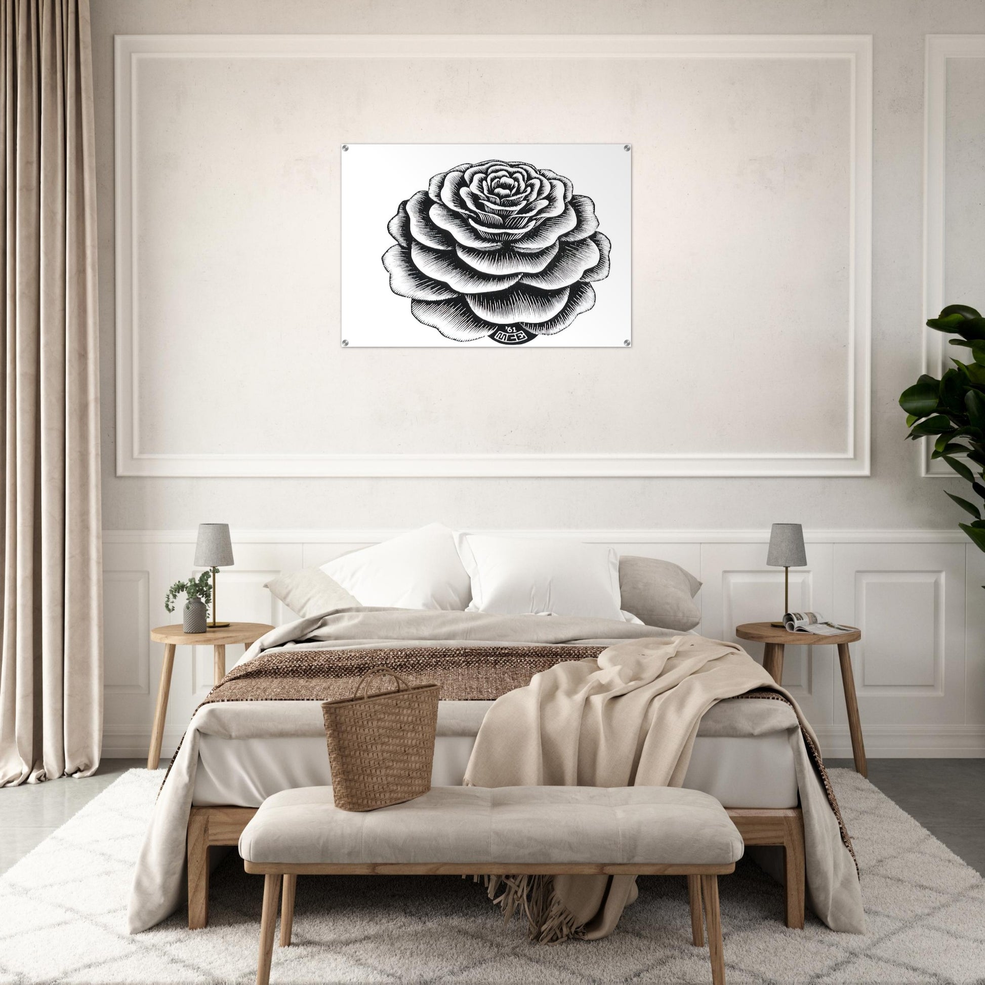 FLOWER 1 - MC Escher Acrylic Print - 70x100 cm / 28x40″ inches | Maurits Cornelis Escher Prints