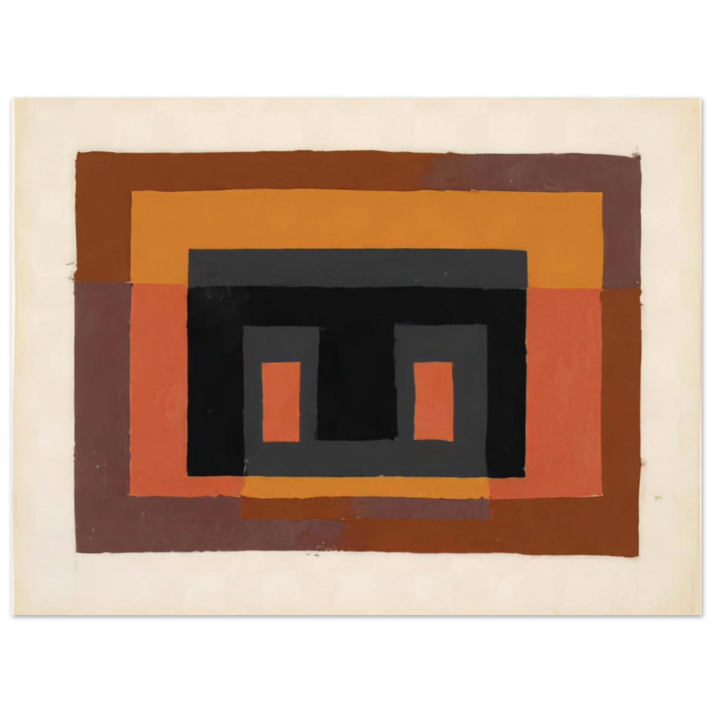 Josef Albers - STUDY FOR VARIANT 1947  75x100 cm / 30x40inches Fine Art Poster