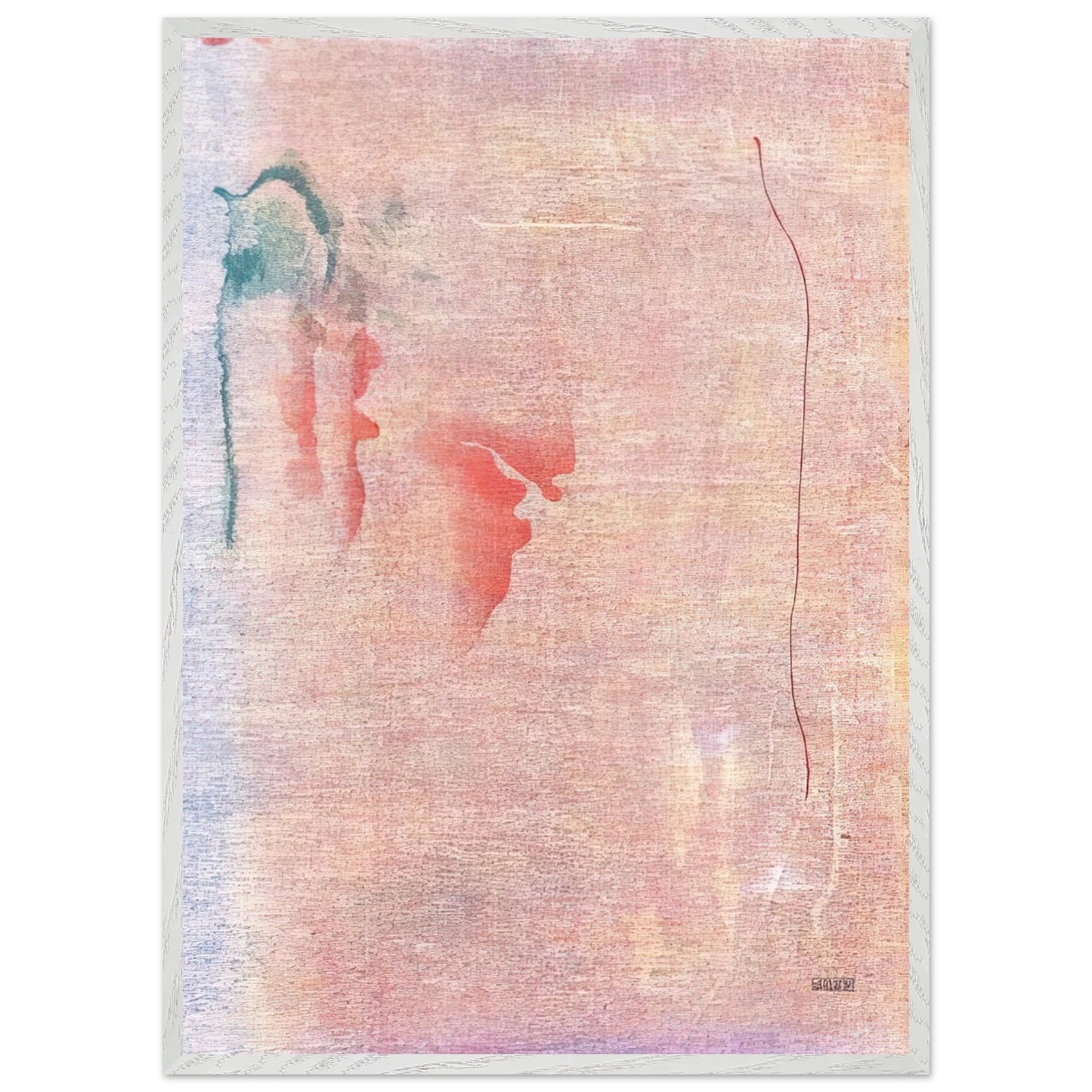 Helen Frankenthaler - Cedar Hill - 1983 Wall art - 30x45 cm / 12x18 inches - Premium Wooden Framed Poster With Fine Art Paper-canvas - White frame