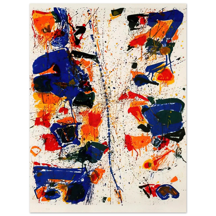 Sam Francis - The White Line  75x100 cm / 30x40inches Fine Art Poster