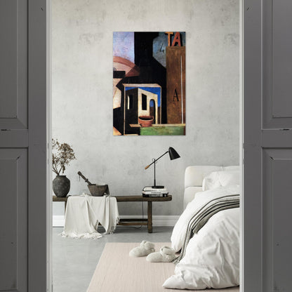LA COMPOSIZIONE TA 1916 - Carlo Carra Brushed Aluminum Print - 70x100 cm / 28x40 inches | Carlo Carra Aluminum Print | Carlo Carra Prints
