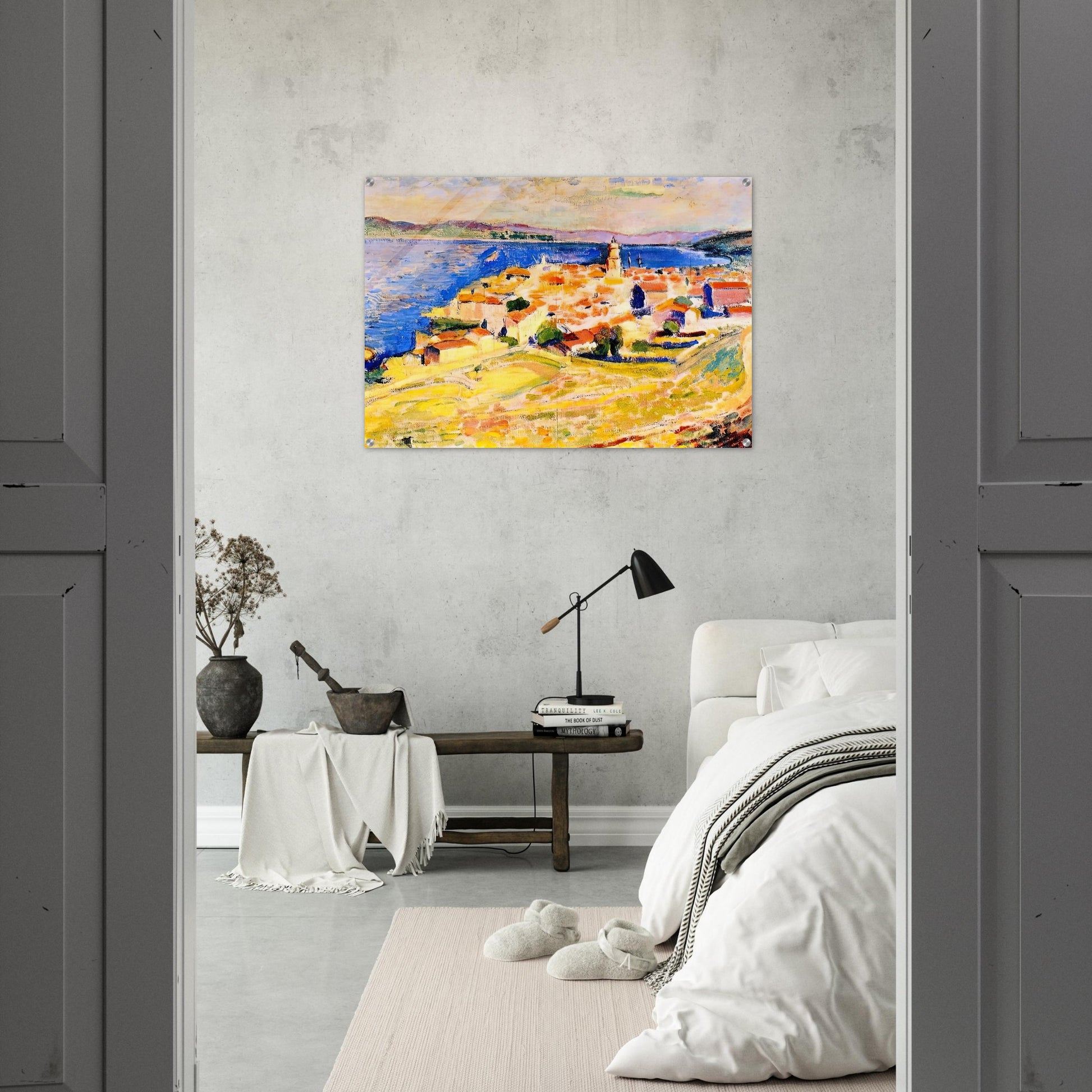 VIEW OF SAINT TROPEZ 1904 - Henri Matisse Acrylic Print - 70x100 cm / 28x40″ inches | Henri Matisse Wall Art | Henri Matisse Prints