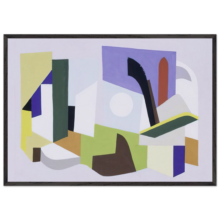 Untitled NY Worlds Fair - 1939 - Ad Reinhardt 70x100 cm / 28x40 inches Framed Art Print – Black Wooden Frame