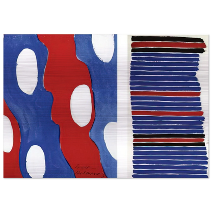 TISSU PROJECT - Sonia Delaunay Brushed Aluminum Print - 70x100 cm / 28x40 inches | Sonia Delaunay Aluminum Print | Sonia Delaunay Prints