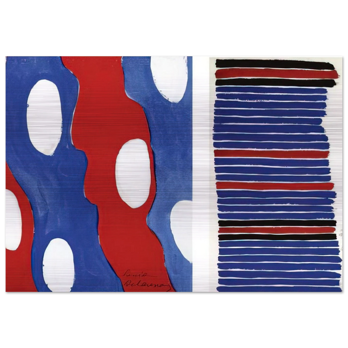 TISSU PROJECT - Sonia Delaunay Brushed Aluminum Print - 70x100 cm / 28x40 inches | Sonia Delaunay Aluminum Print | Sonia Delaunay Prints