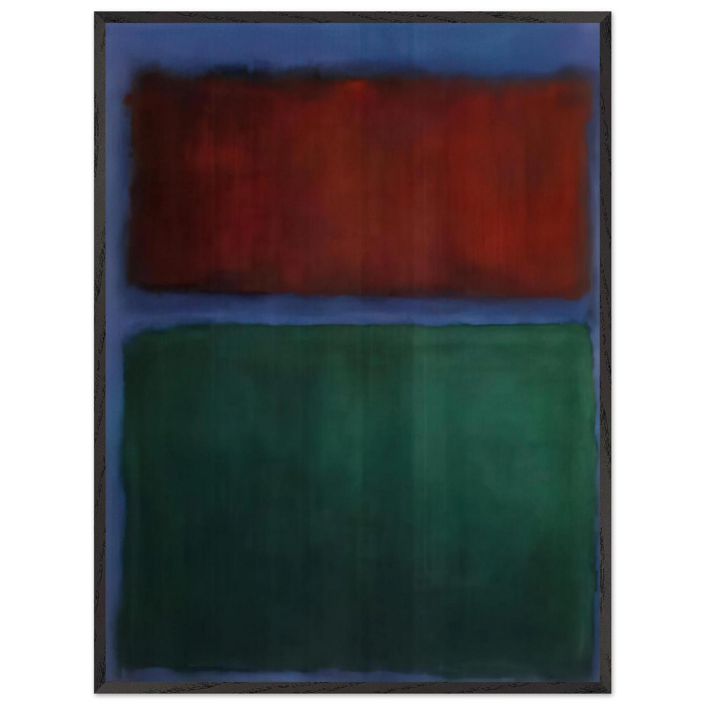 Mark Rothko - Earth and Green - 1955 Wall Art - 60x80 cm / 24x32 inches - Premium Wooden Framed Poster With Fine Art Paper-canvas - White frame