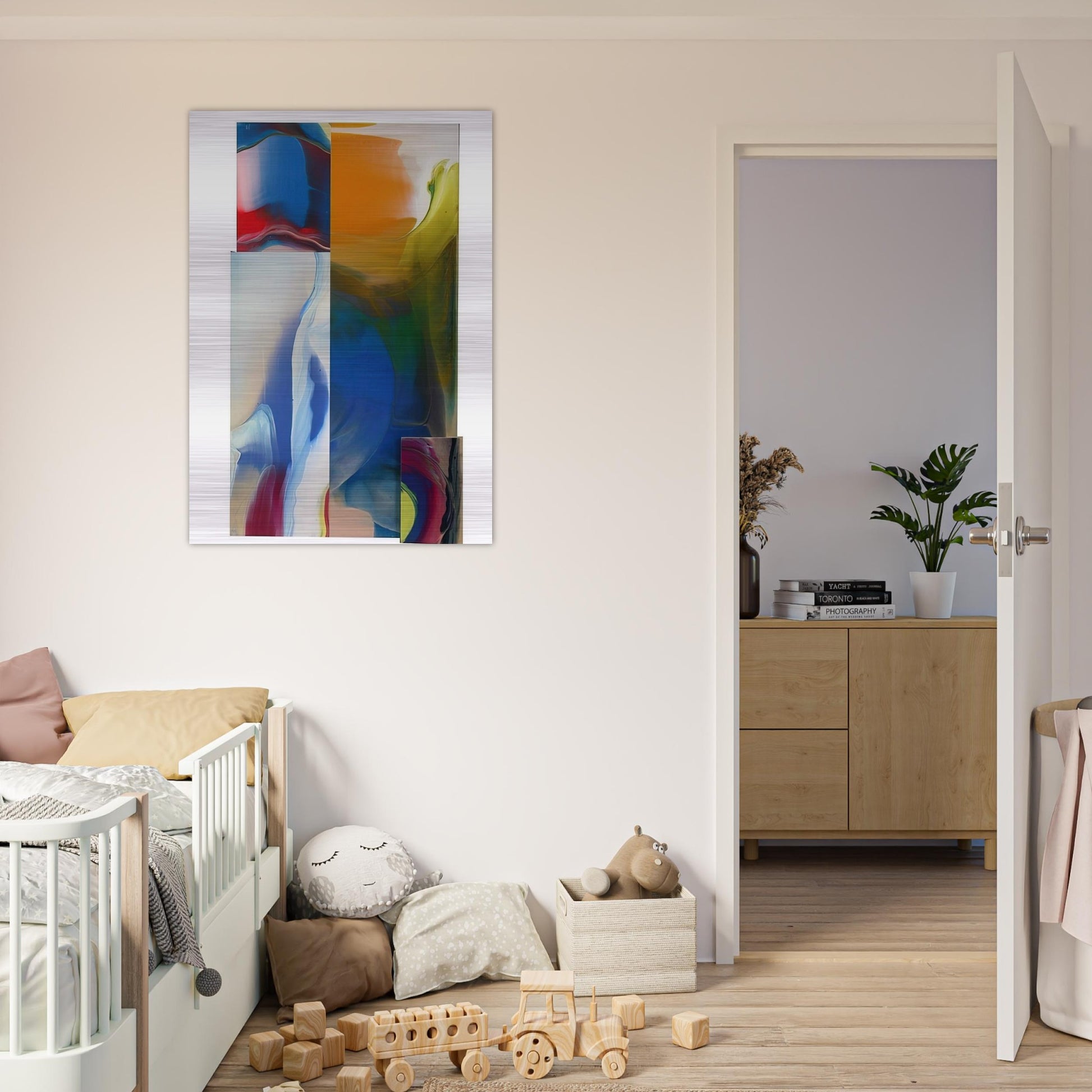 Lot and Square - Sam Gilliam Brushed Aluminum Print - 70x100 cm / 28x40 inches | Sam Gilliam Aluminum Print | Sam Gilliam Prints